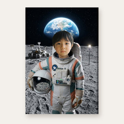 Another example: a different child as an astronaut on the Moon