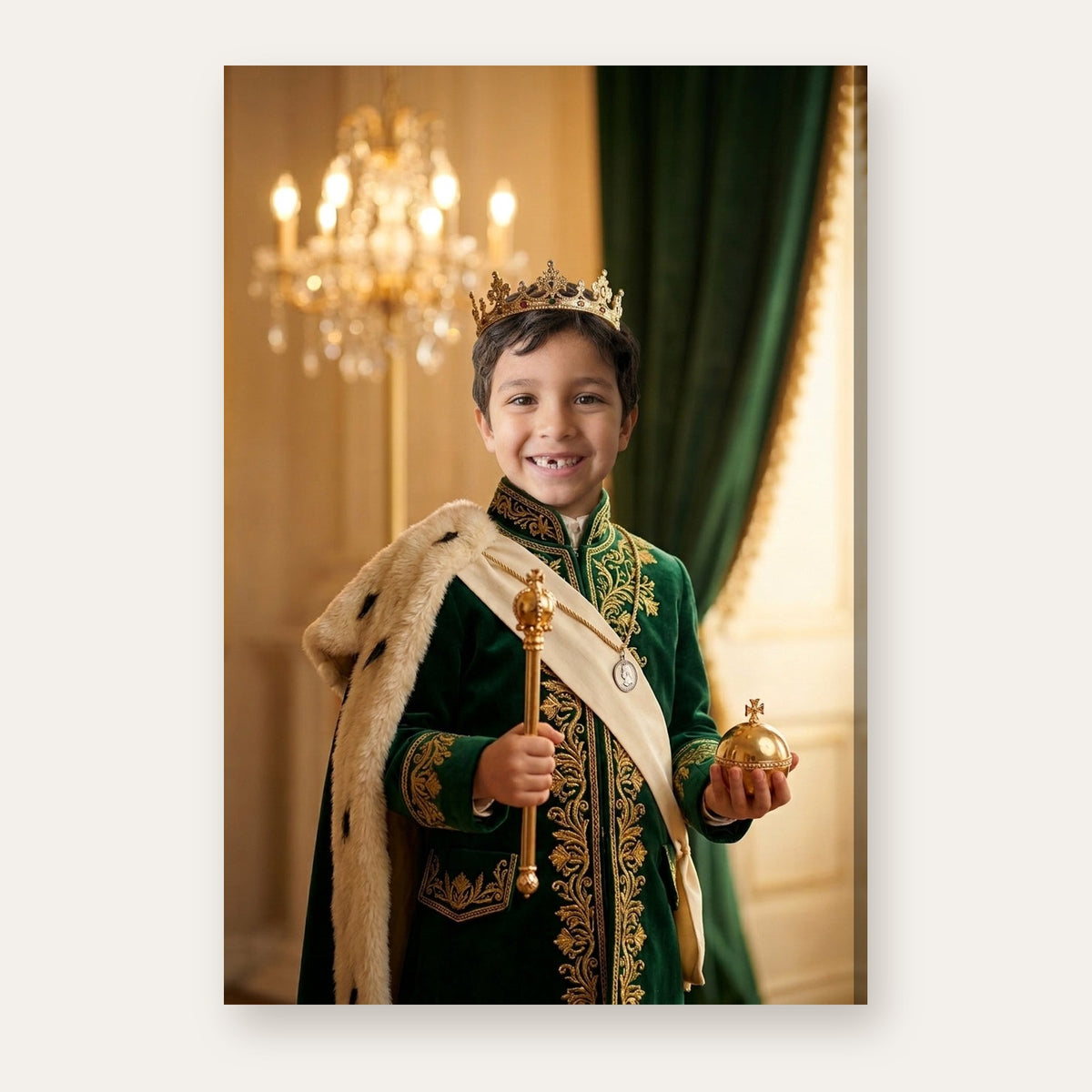 A third example of the Golden Admiral King portrait