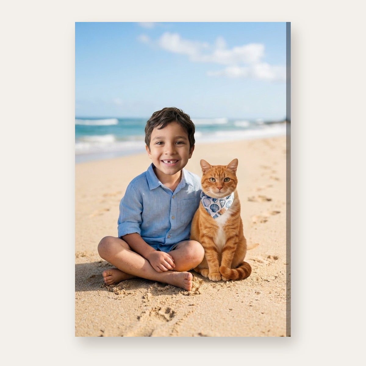 A third example of the Beach Day Buddies portrait