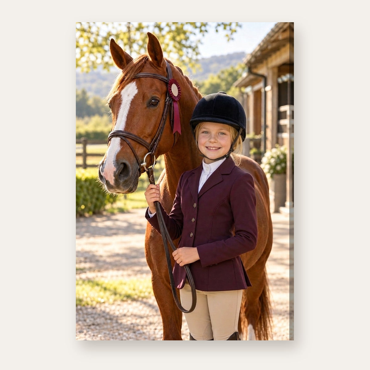 A third example of the Equestrian Champion portrait