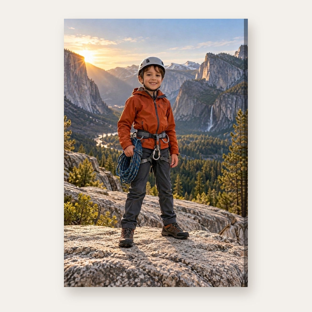A third example of the Junior Rock Climber portrait
