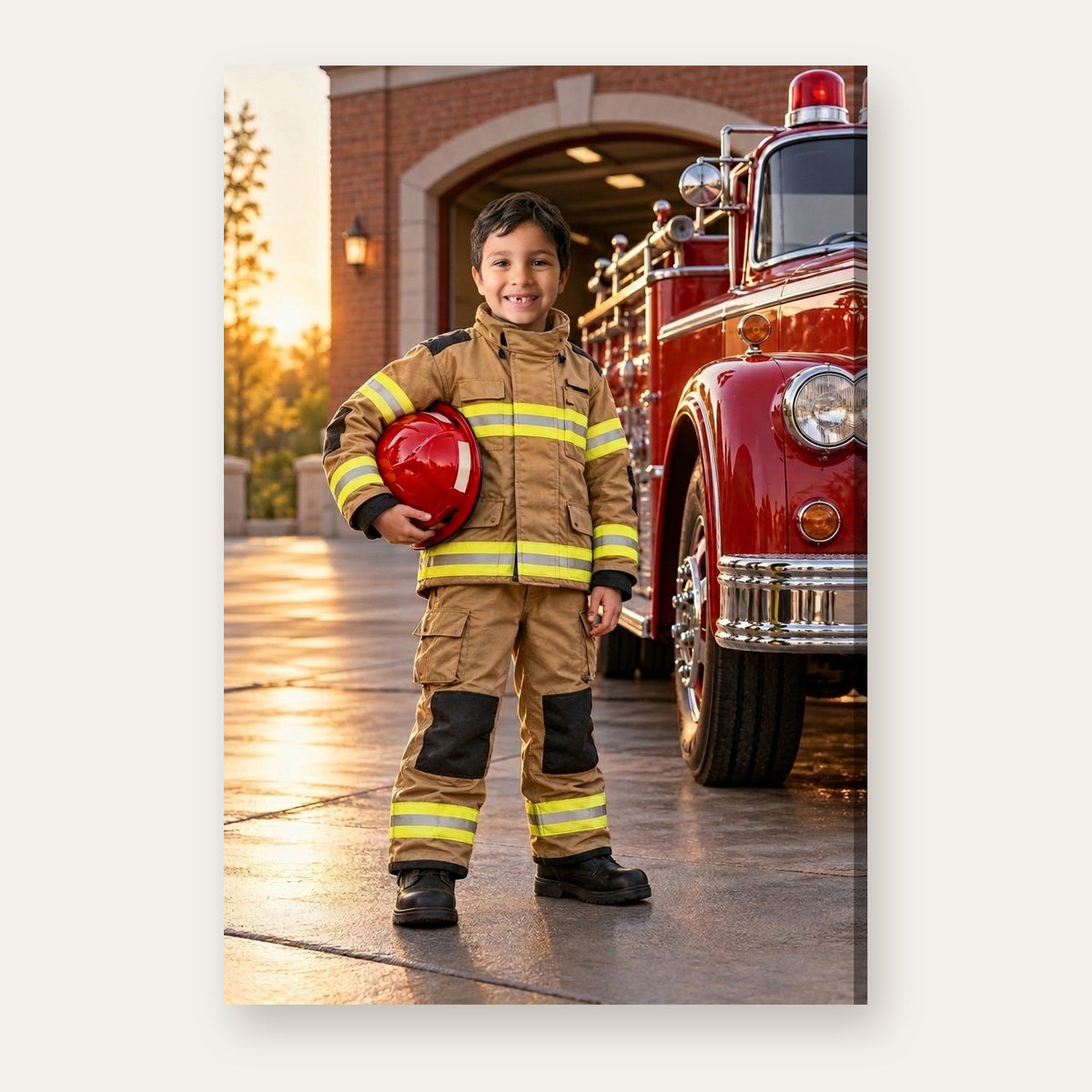 A third example of the Junior Firefighter portrait
