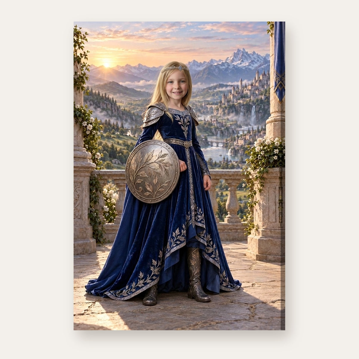 A third example of the Warrior Princess portrait